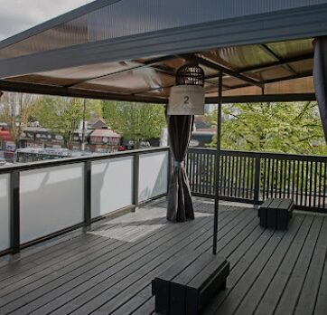 Shared outdoor patio